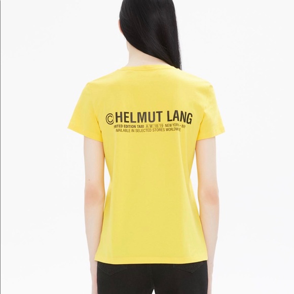 Helmut Lang Tops - Helmut Lang yellow taxi t-shirt